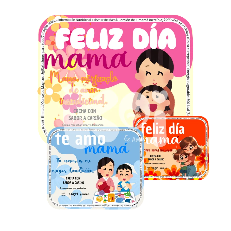 Tampas de Nucita Dia das Mães para imprimir