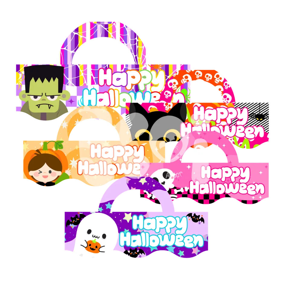 Printable Treat Bag Cards Halloween