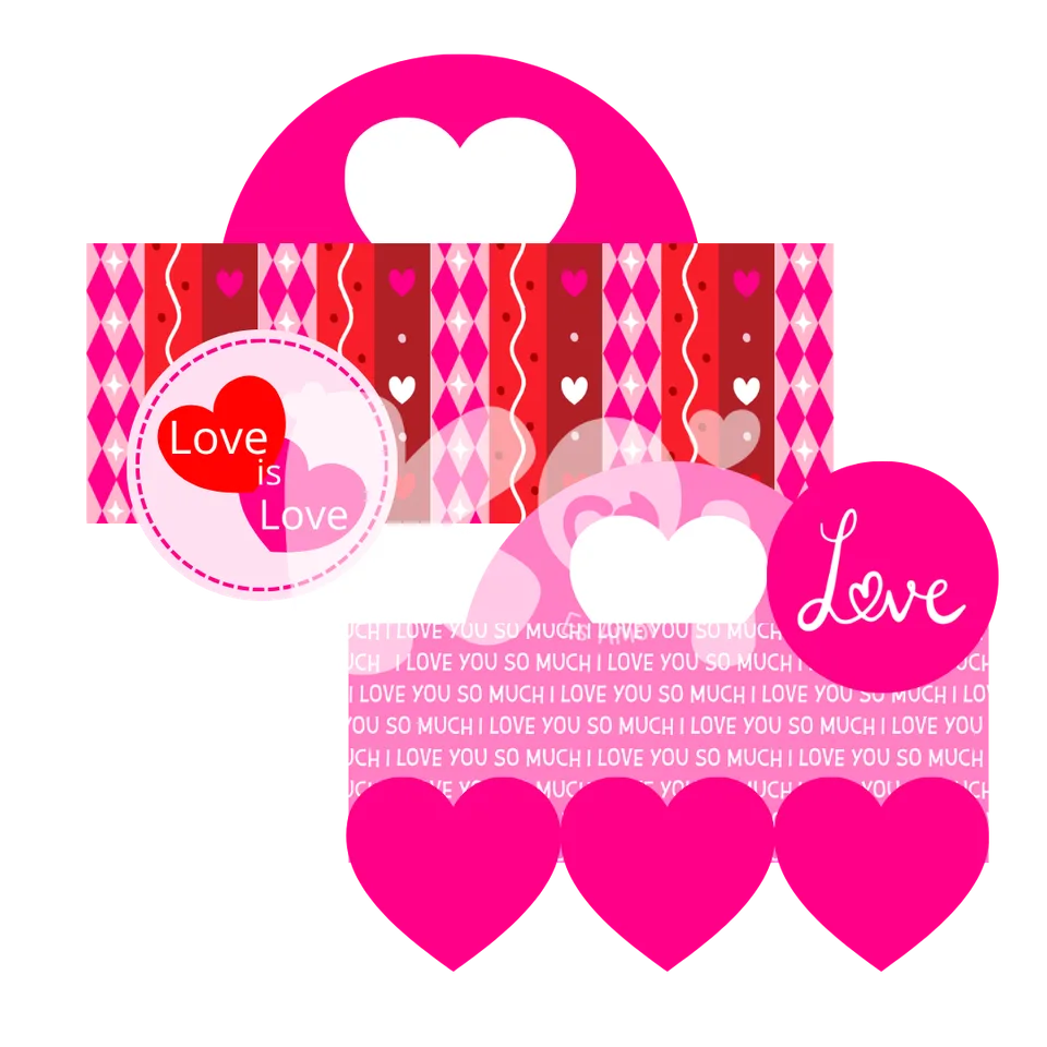 Printable Bag Tags Valentine's Day