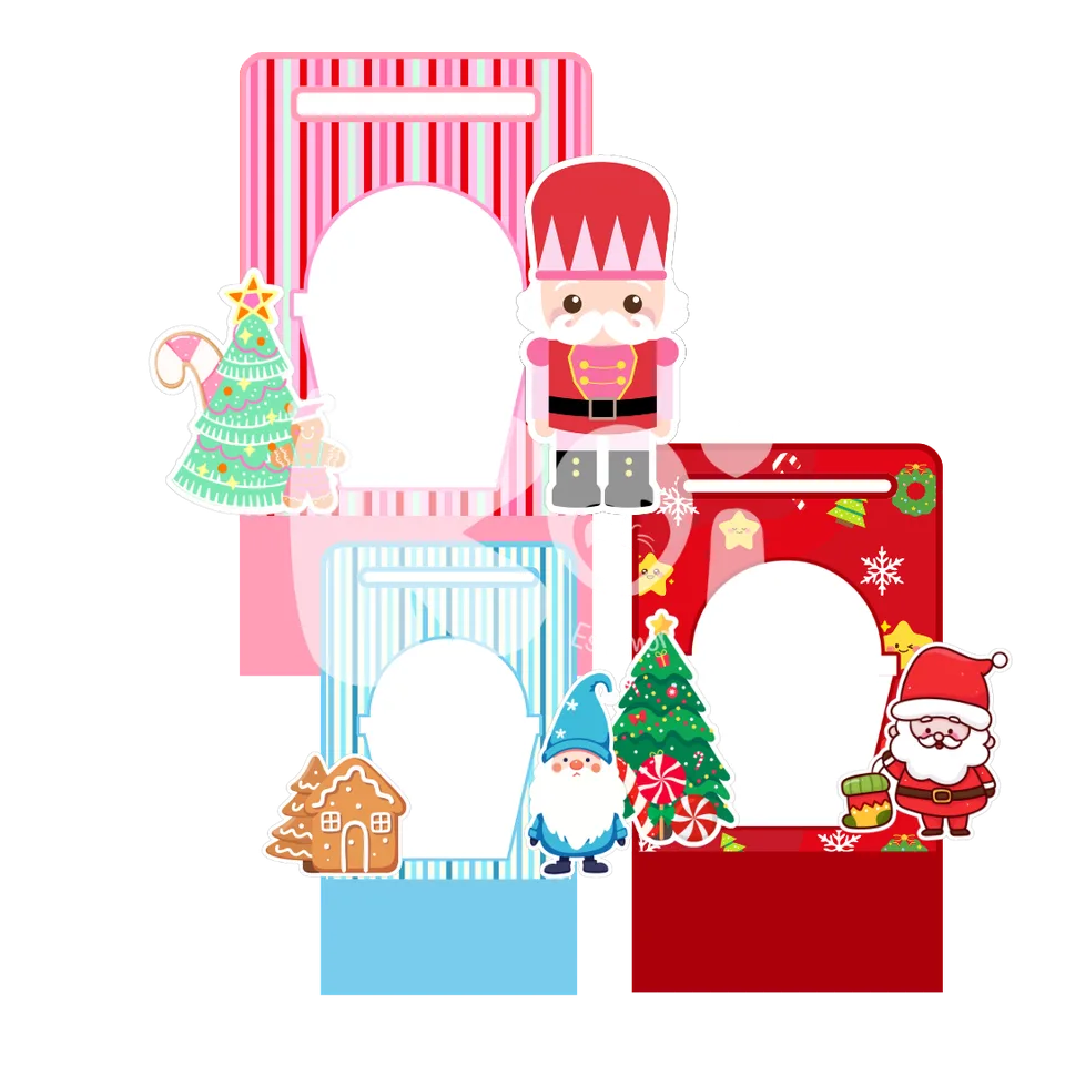 Vasos dulceros pequeños Navidad para imprimir