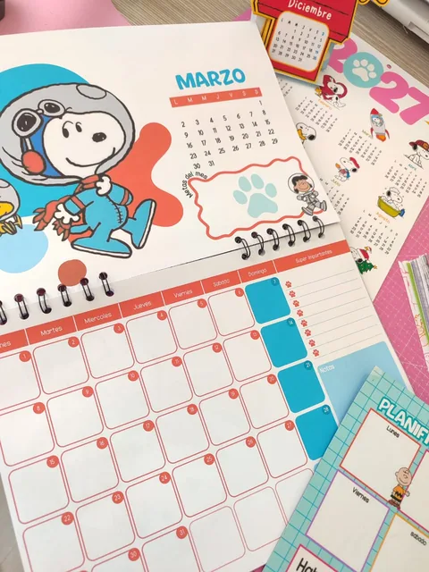 Agenda mensual de Snoopy